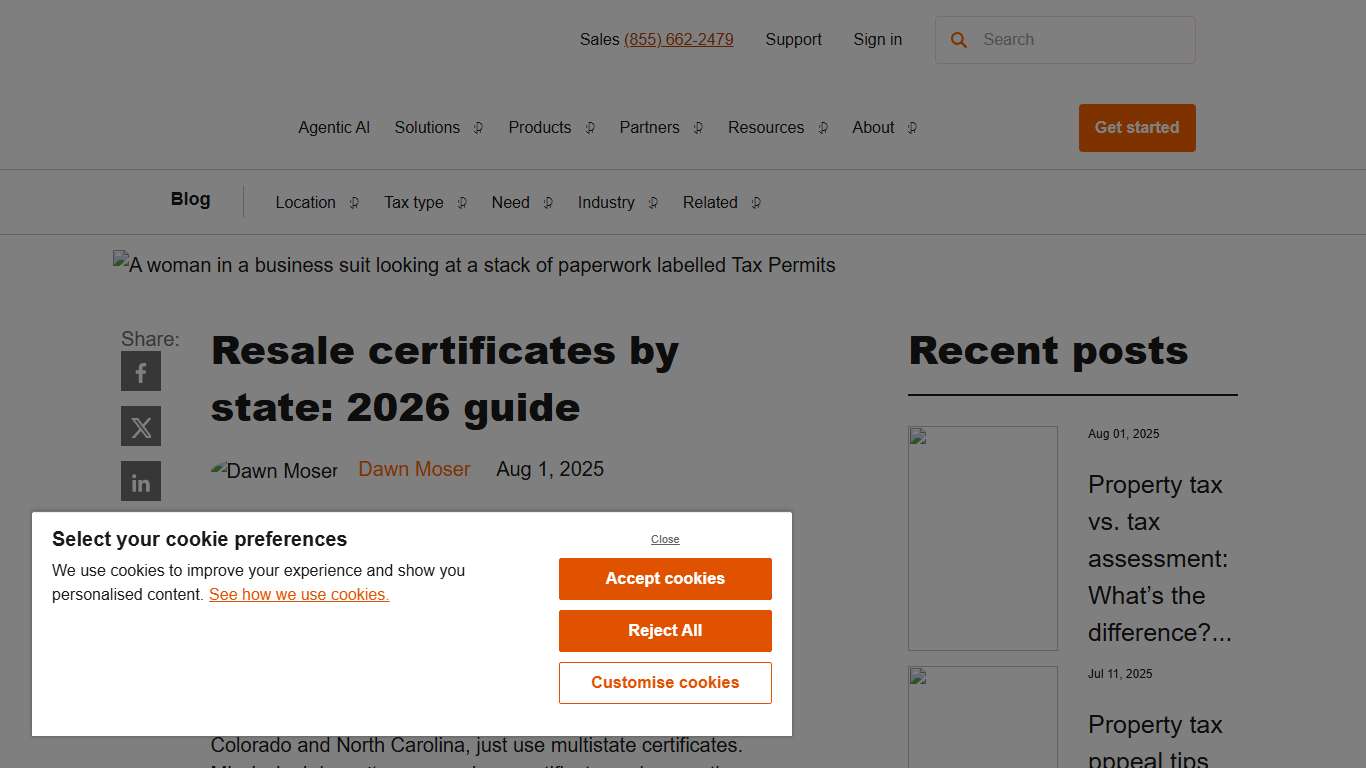 Resale certificates by state: 2026 guide - Avalara